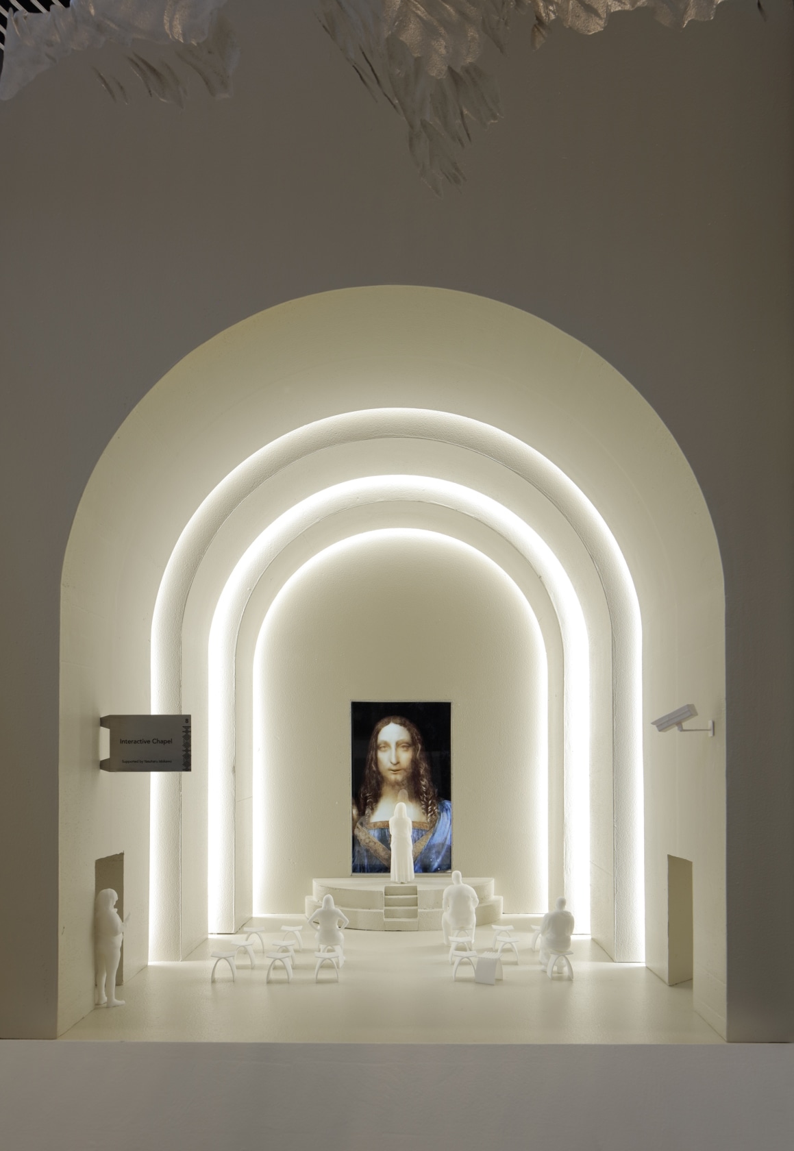 Simon Fujiwara Salvator Mundi Experience, 2019 (detail) Mixed media installation Simon Fujiwara in collaboration with David Kohn architects Exhibition view:...