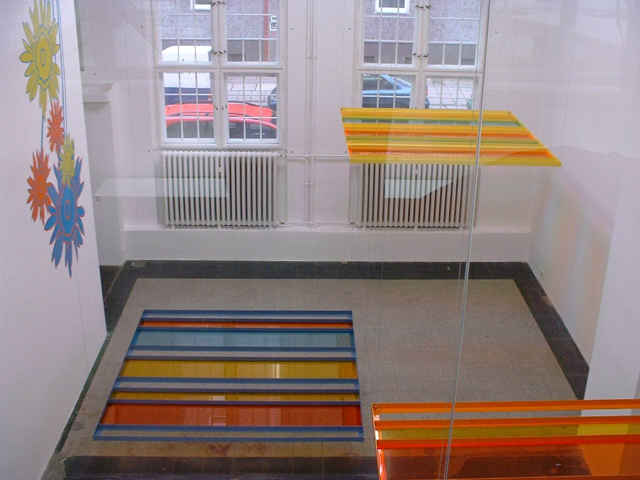 Exhibition view: Hills and Trays and..., Schipper & Krome, Berlin, 2003. Photo © Jörg von Bruchhausen