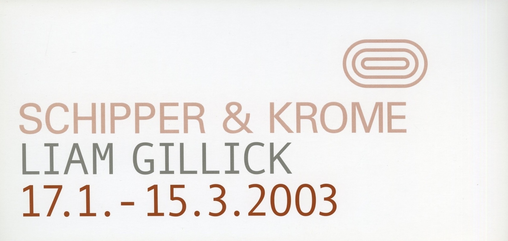 Original exhibition invitation (recto)