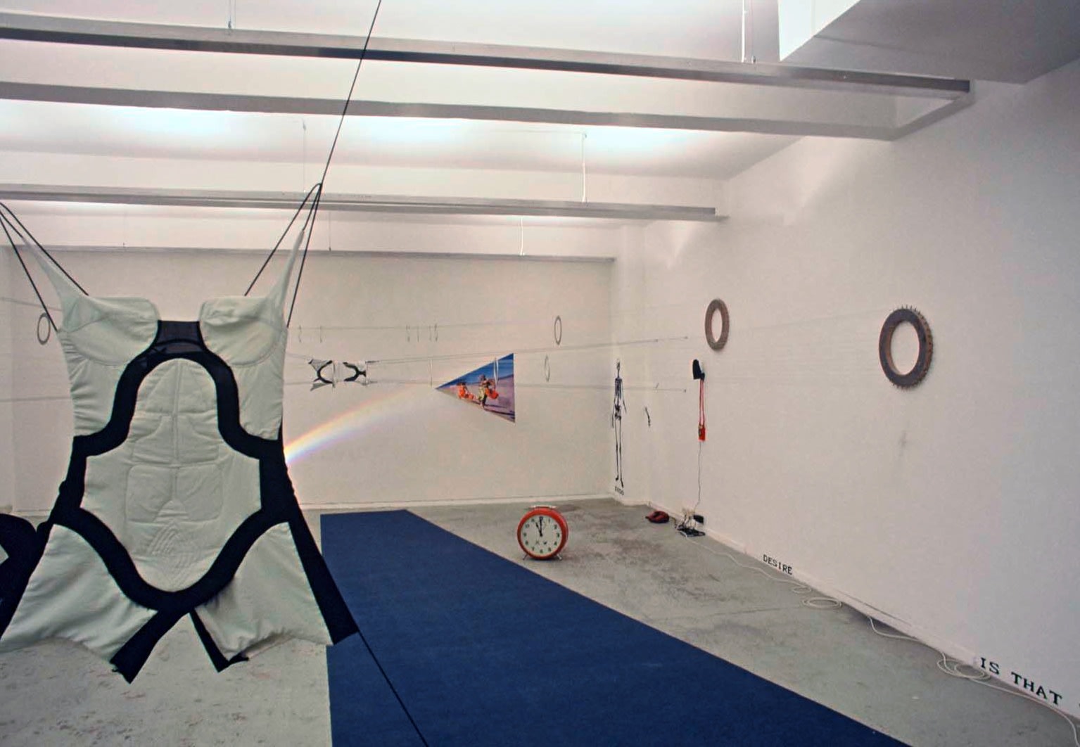 Exhibition view: Once upon a time in City Bild, Esther Schipper, Cologne, 1990. Photo &copy; Lothar Schnepf