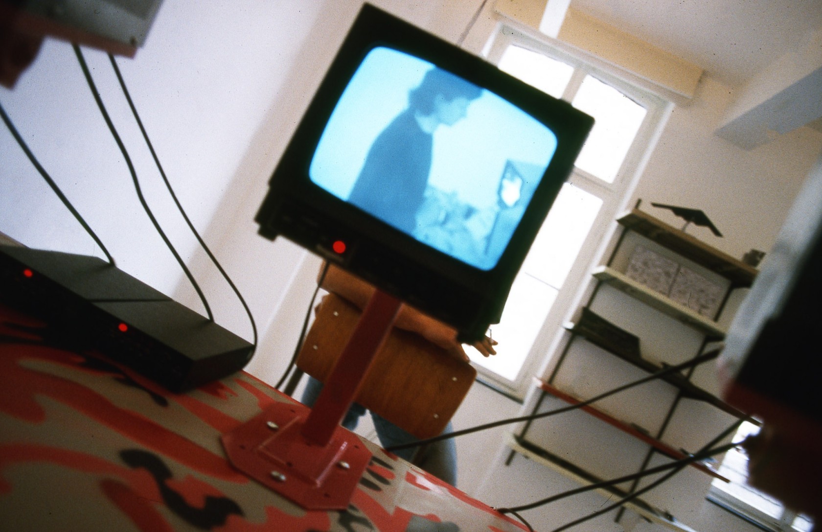 Julia Scher, Security By Julia X, 1991 (detail). Exhibition view: Esther Schipper zeigt: Benjamin Weil zeigt: Gavin Brown, Laura Emrick,...