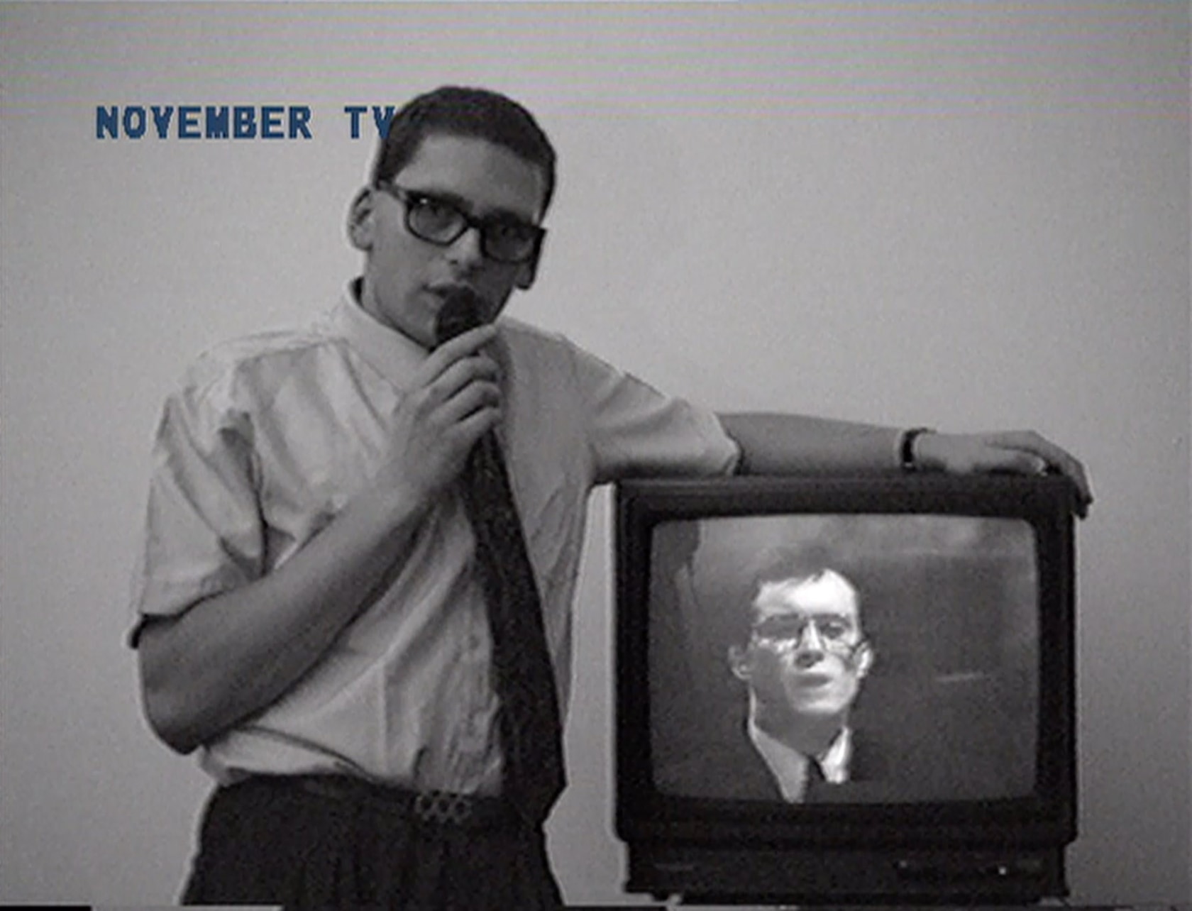 Michael Krome, November TV, 1993. Exhibition view: November TV, Esther Schipper, Cologne, 1993. Film still © Michael Krome