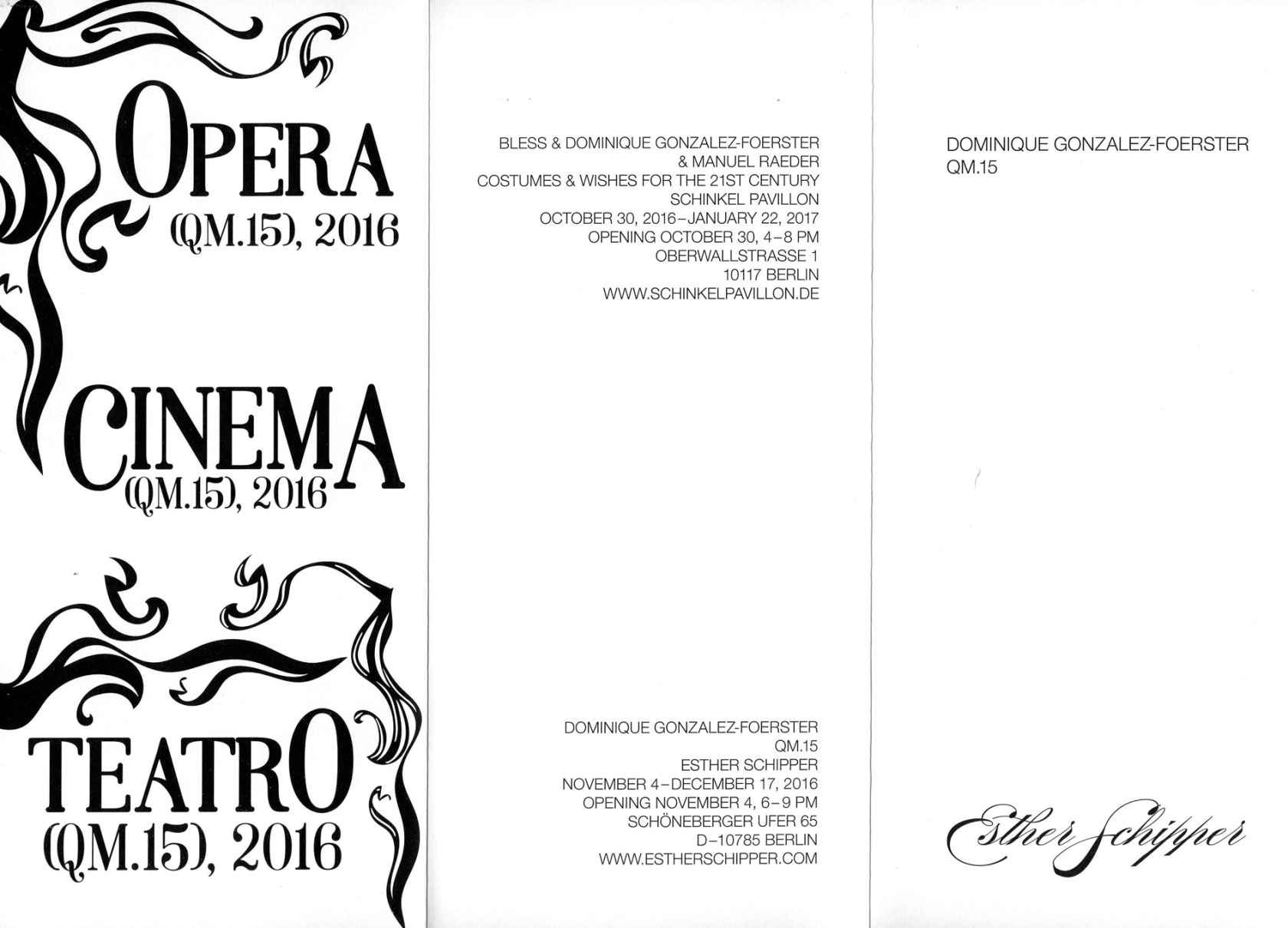 Original exhibition invitation (verso)