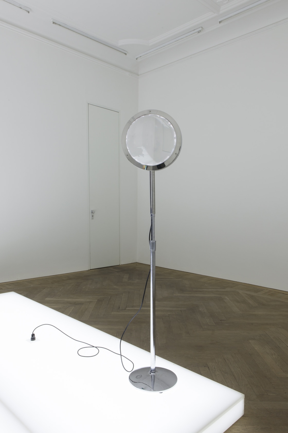 Quasi Objects: My Room is a Fish Bowl, AC/DC Snakes, Happy Ending, Il Tempo del Postino, Opalescent acrylic glass podium,...