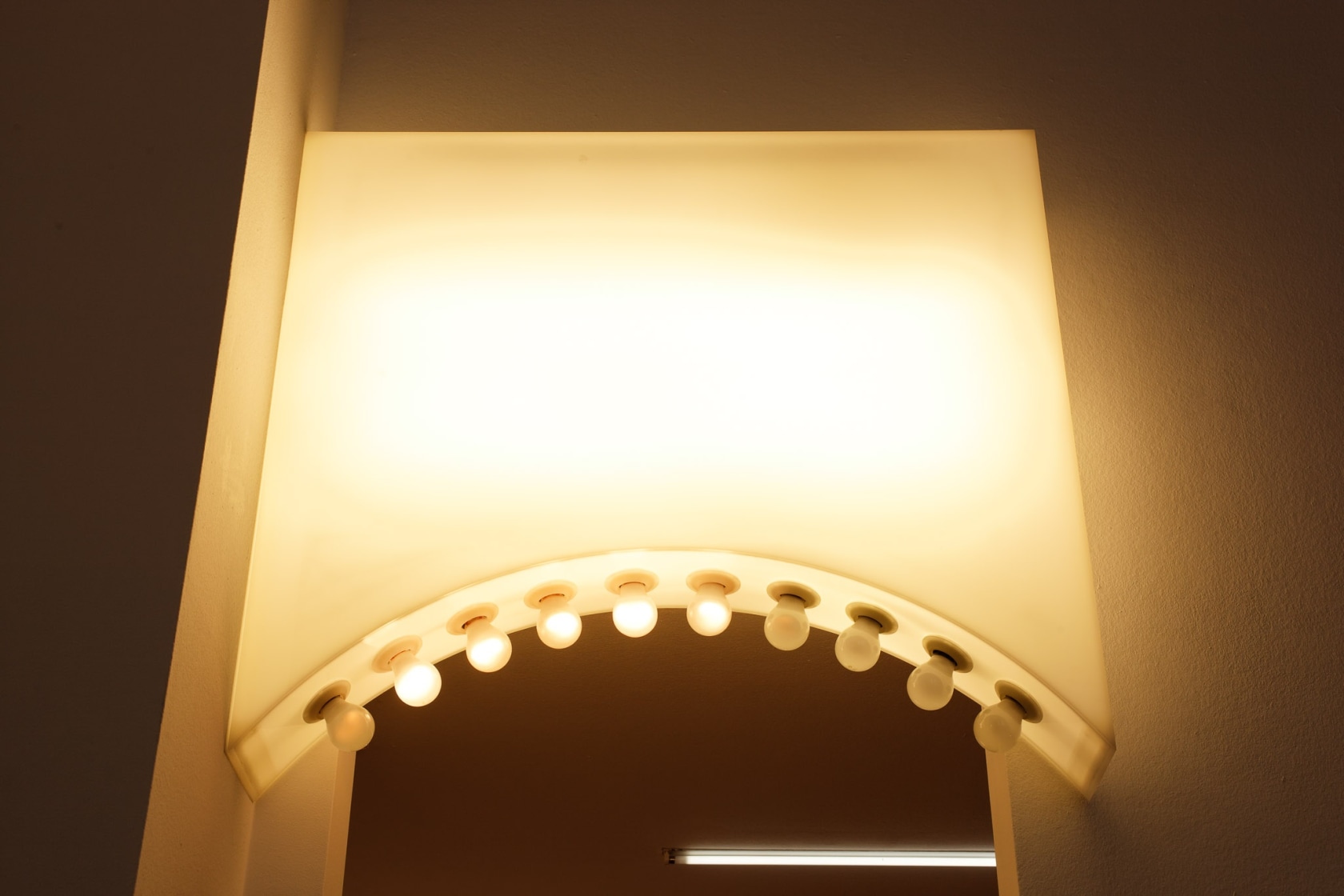 Philippe Parreno Marquee, 2009 Translucent acrylic glass, steel frame, neon tubes, light bulbs, controller, cables 100 x 110 x 18...