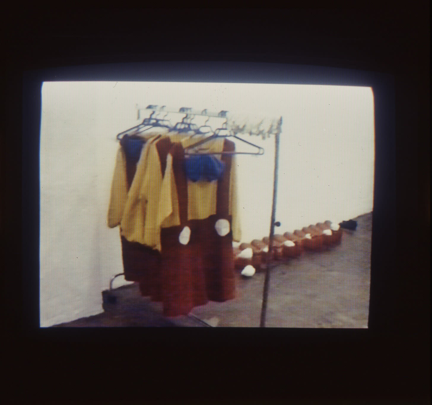 Exhibition view: Pinocchio Pipenose Householddilemma, Schipper & Krome, Berlin, 1995. Photo © Lothar Schnepf