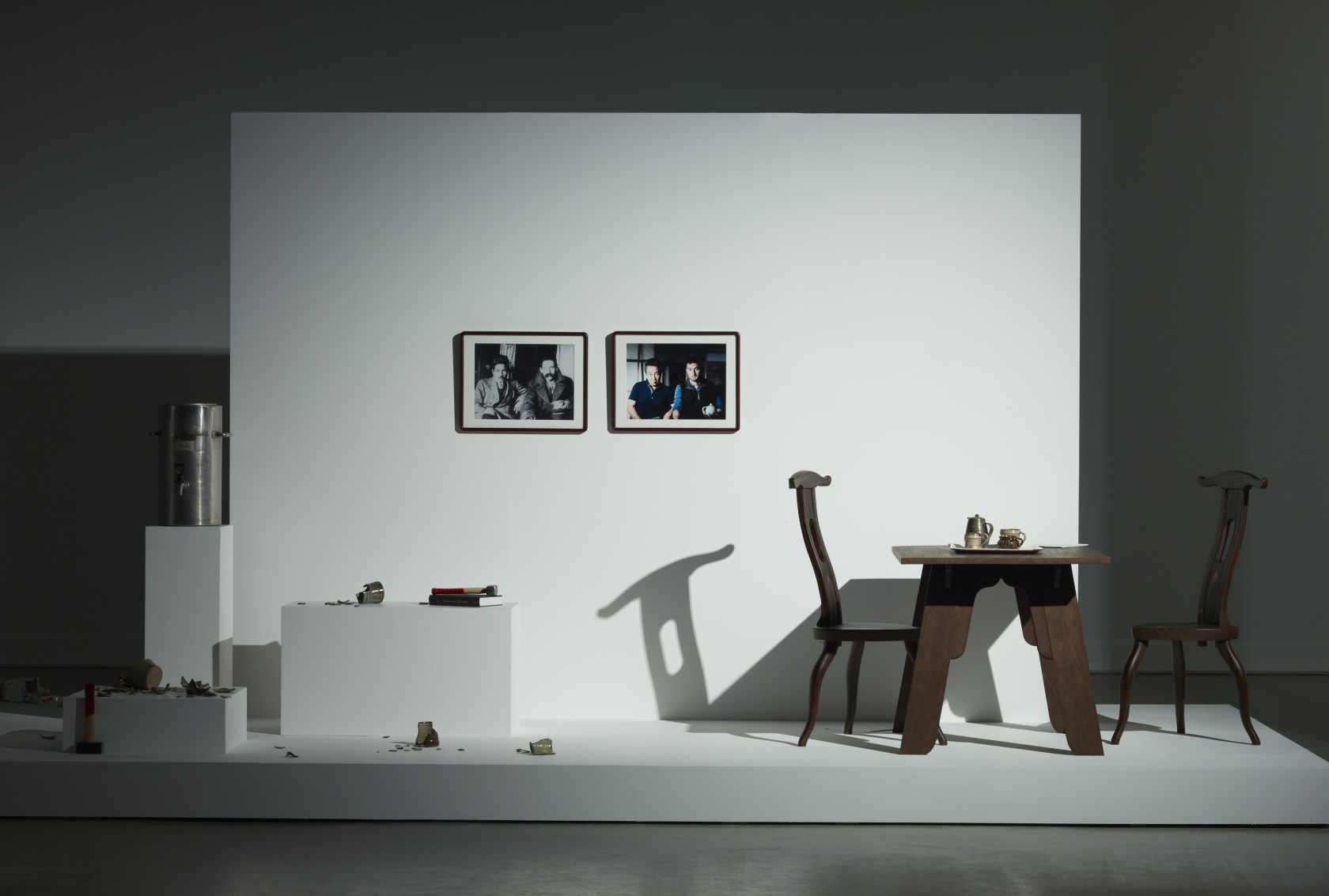 Simon Fujiwara Rehearsal for a Reunion (with the father of pottery), 2011 Video mixed media installation Duration: 14:18 min Photo...