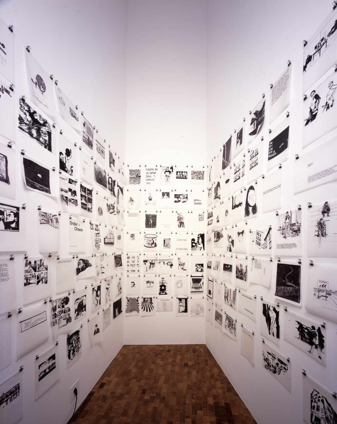 Bik van der Pol Catching Some Air, 2000-2005 (detail) Ink on tracing paper and inkjet prints Dimensions variable Bik Van...