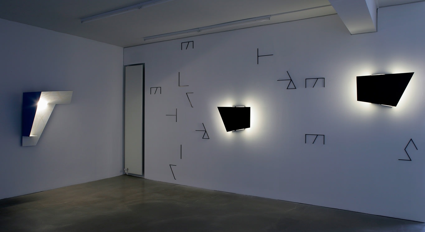 Exhibition view: Martin Boyce, We are the Breeze, Johnen Galerie, Berlin, 2006 Photo © Jens Ziehe