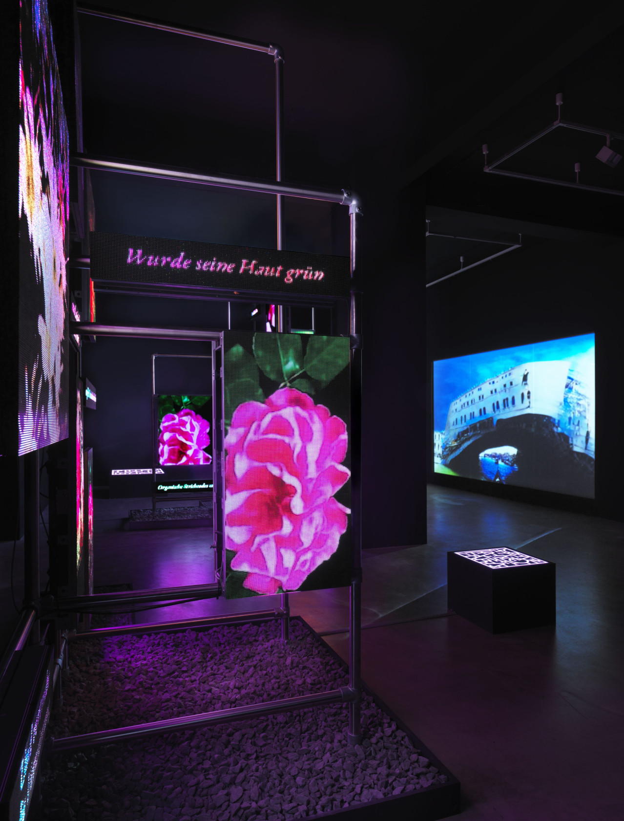 Hito Steyerl This is the Future, 2019 Video installation, environment: This is the Future, 2019, single channel HD video, color,...