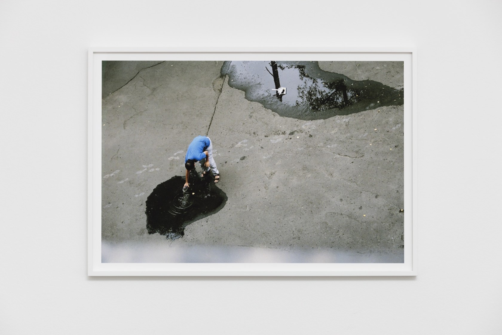 Pak Sheung Chuen Two Rainwater Pools 2006-8-5, Warsaw, 2006 (detail) inkjet prints on paper on dibond, 4 parts The photographs...