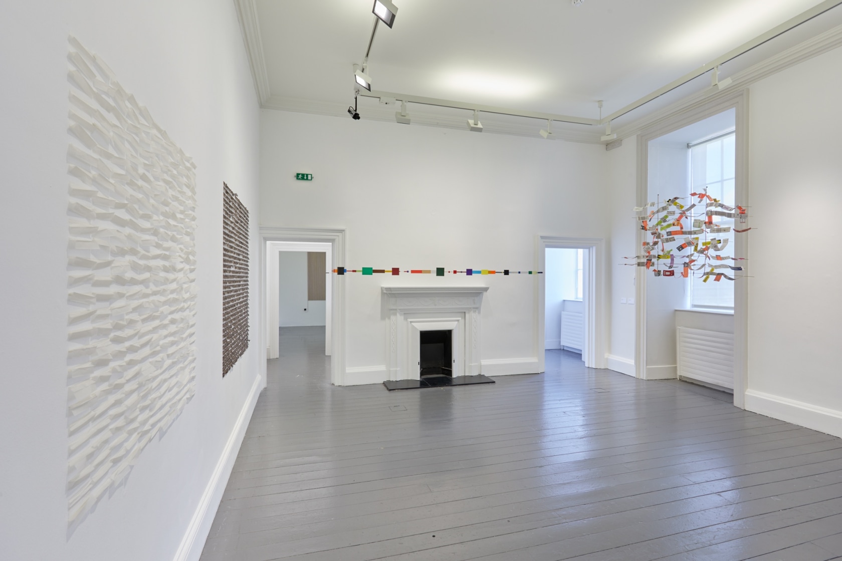 Exhibition view: Jac Leirner, Institutional Ghost, Irish Museum of Modern Art, Dublin, 2017 Photo © IMMA