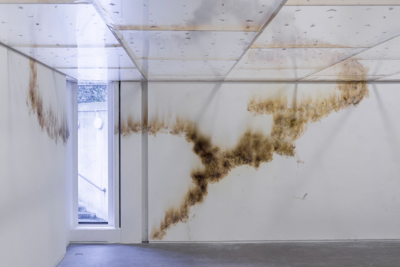 chart, 2020 Smoke drawing on wall Dimensions variable Photo © Louis Haugh