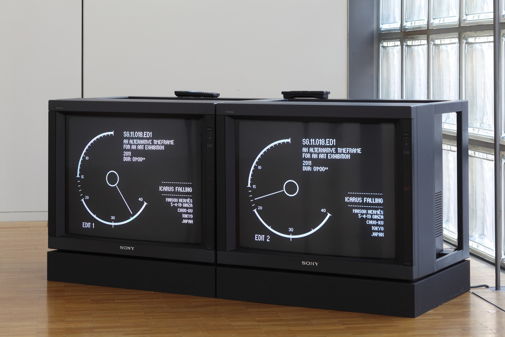 An alternaticve timeframe for an art exhbition, 2011 Icarus Falling - An Exhibition Lost, Le Forum, Tokyo, 2011 © Kiezo...