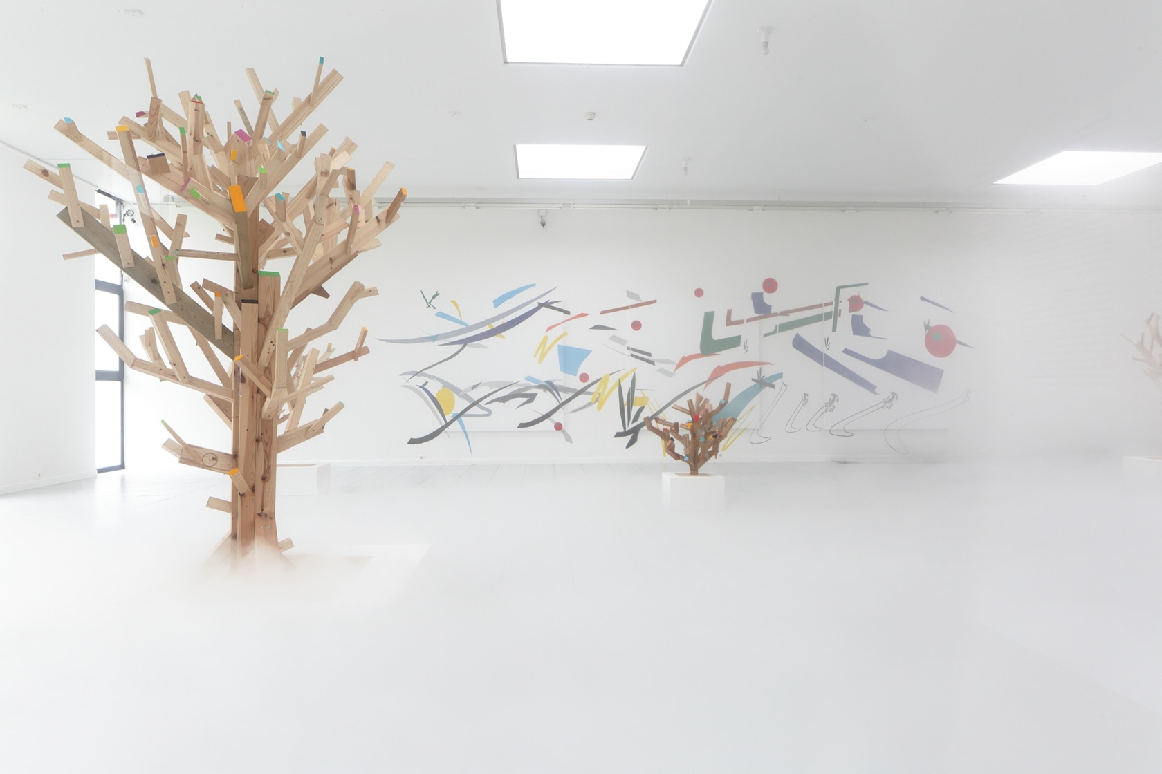 Residual Work (Invest In Uncertainty), 2015 The room was filled with artificial mist, hovering about 30 cm from the ground...