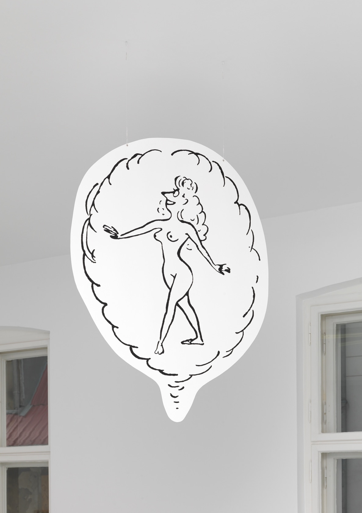 Cutting along a dotted line towards a scissors logo, 2011 New Collisions in Culturefield, JG 2011 ©Jens Ziehe