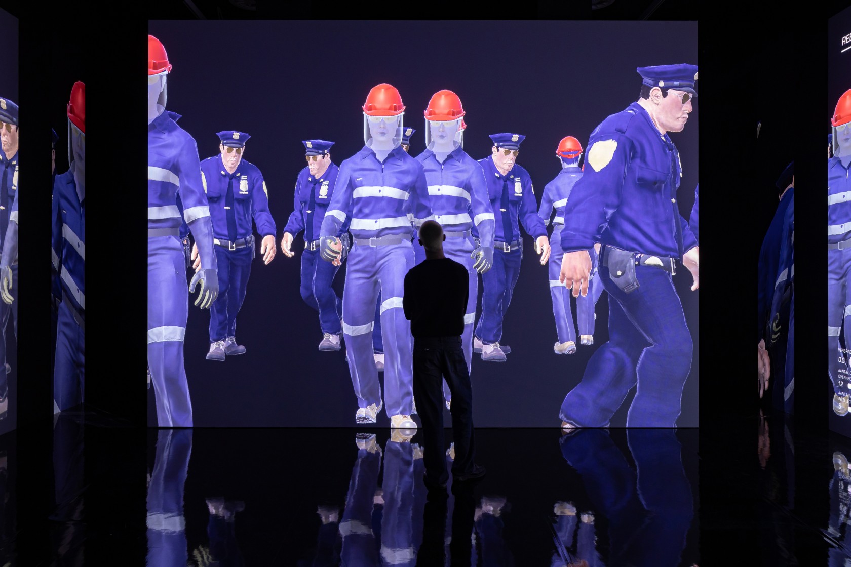 Hito Steyerl, SocialSim, 2020, single channel HD video and computer simulations Dancing Mania/Rebellion, duration: 18:19 min (single channel), edition of...