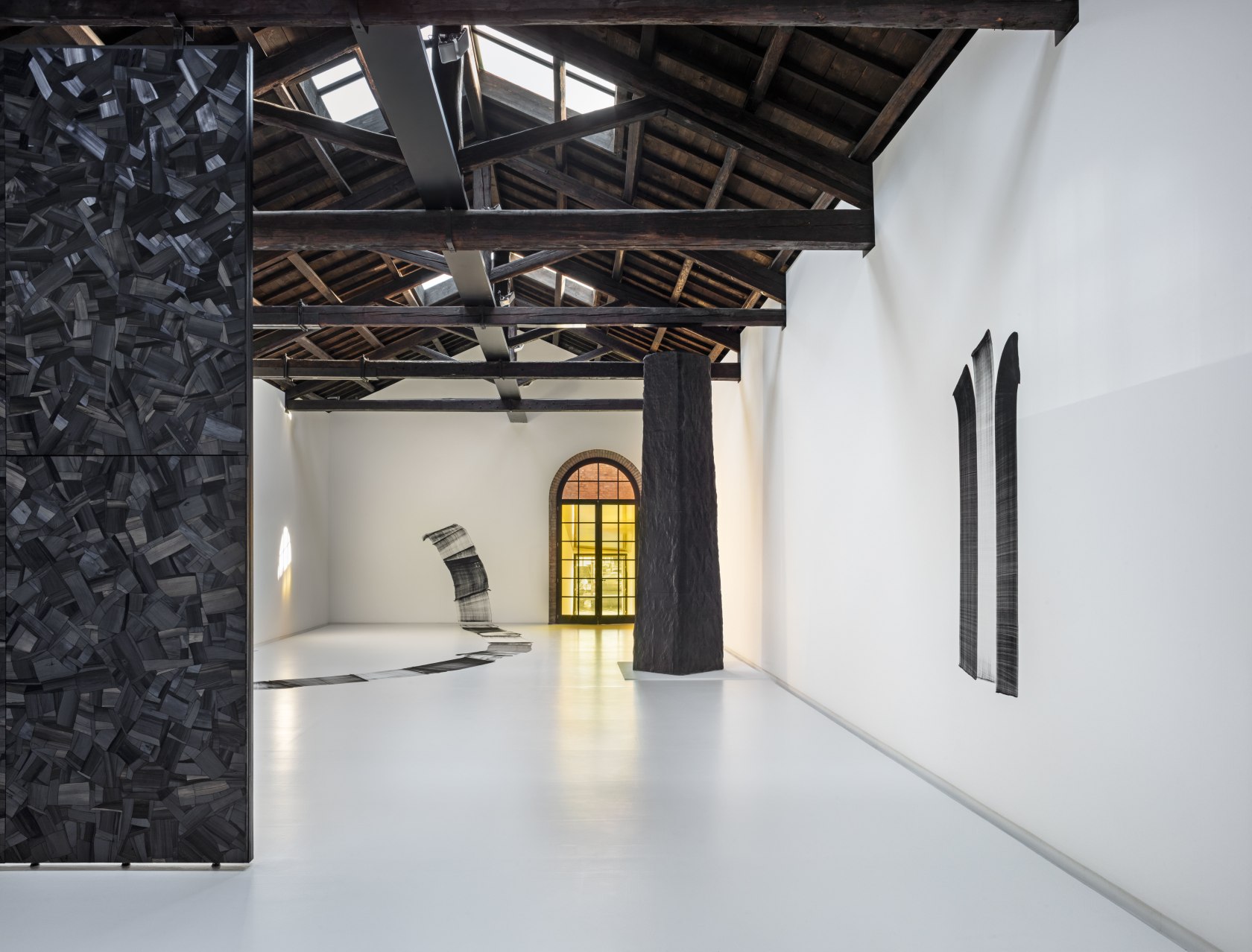Exhibition view: Lee Bae - La Maison de la Lune Brûlée, The Wilmotte Foundation, Venice. Collateral Event of the 60th...