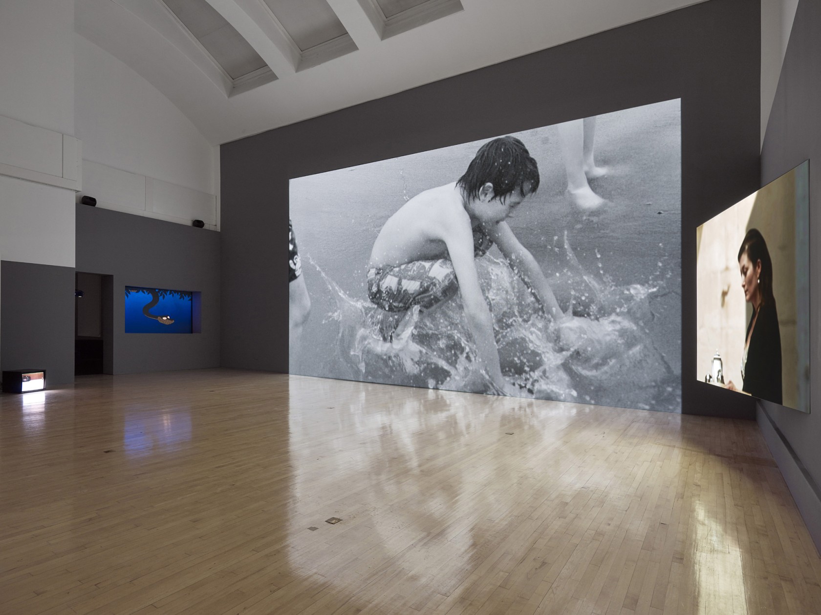 David Claerbout, The Quiet Shore, 2011. Exhibition view: David Claerbout, Talbot Rice Gallery, Edinburgh. Photo © John McKenzie