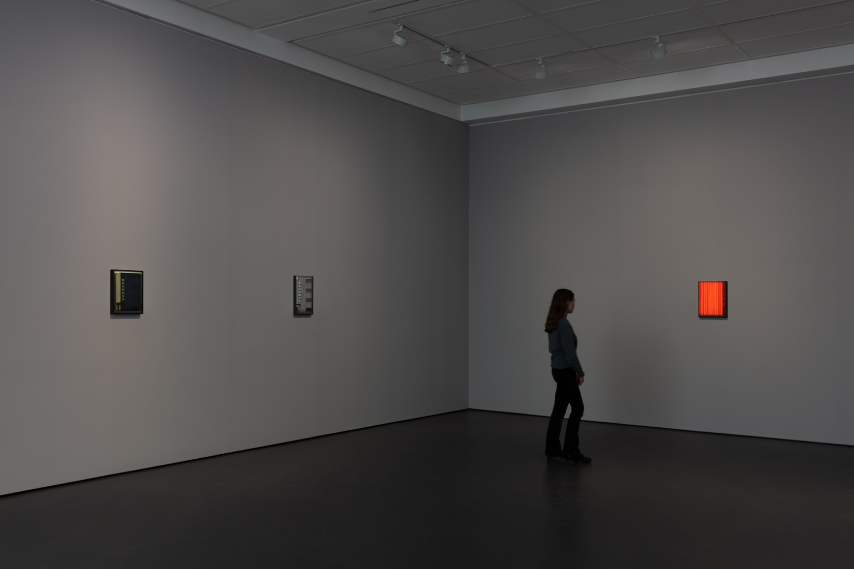 Left: Liu Ye, Bauhaus No. 4, 2019. Centre: Liu Ye, Bauhaus No. 6, 2019. Right: Liu Ye, Prelude, 2018. Exhibition...