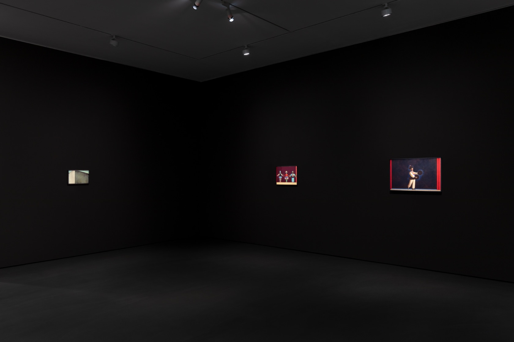 Left: Liu Ye, Bauhaus No. 3, 2017. Centre: Liu Ye, Bauhaus No. 8 (Triadisches Ballett), 2021. Right: Liu Ye, Bauhaus...