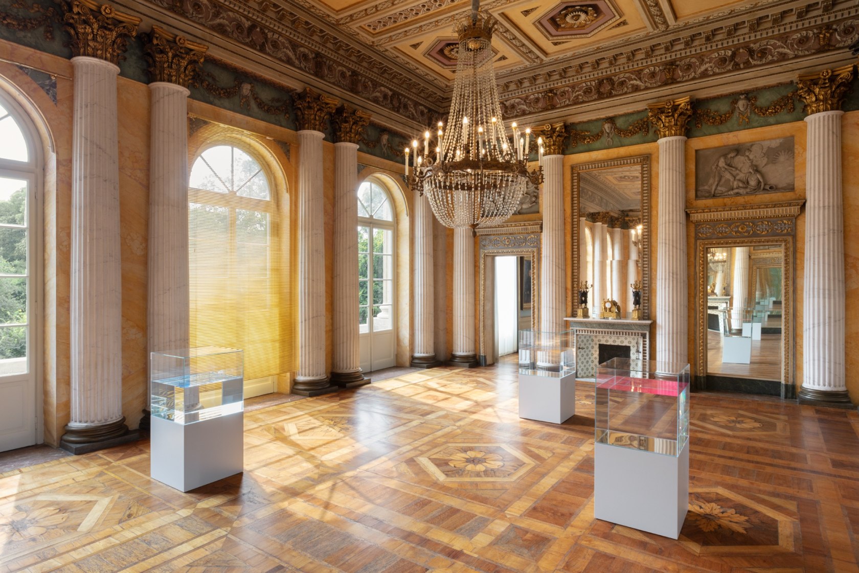 Exhibition view: Ann Veronica Janssens, gam gam gam, Metamorphosis | Bvlgari Design Week, Galleria d'Arte Moderna – GAM, Milan, 2021...