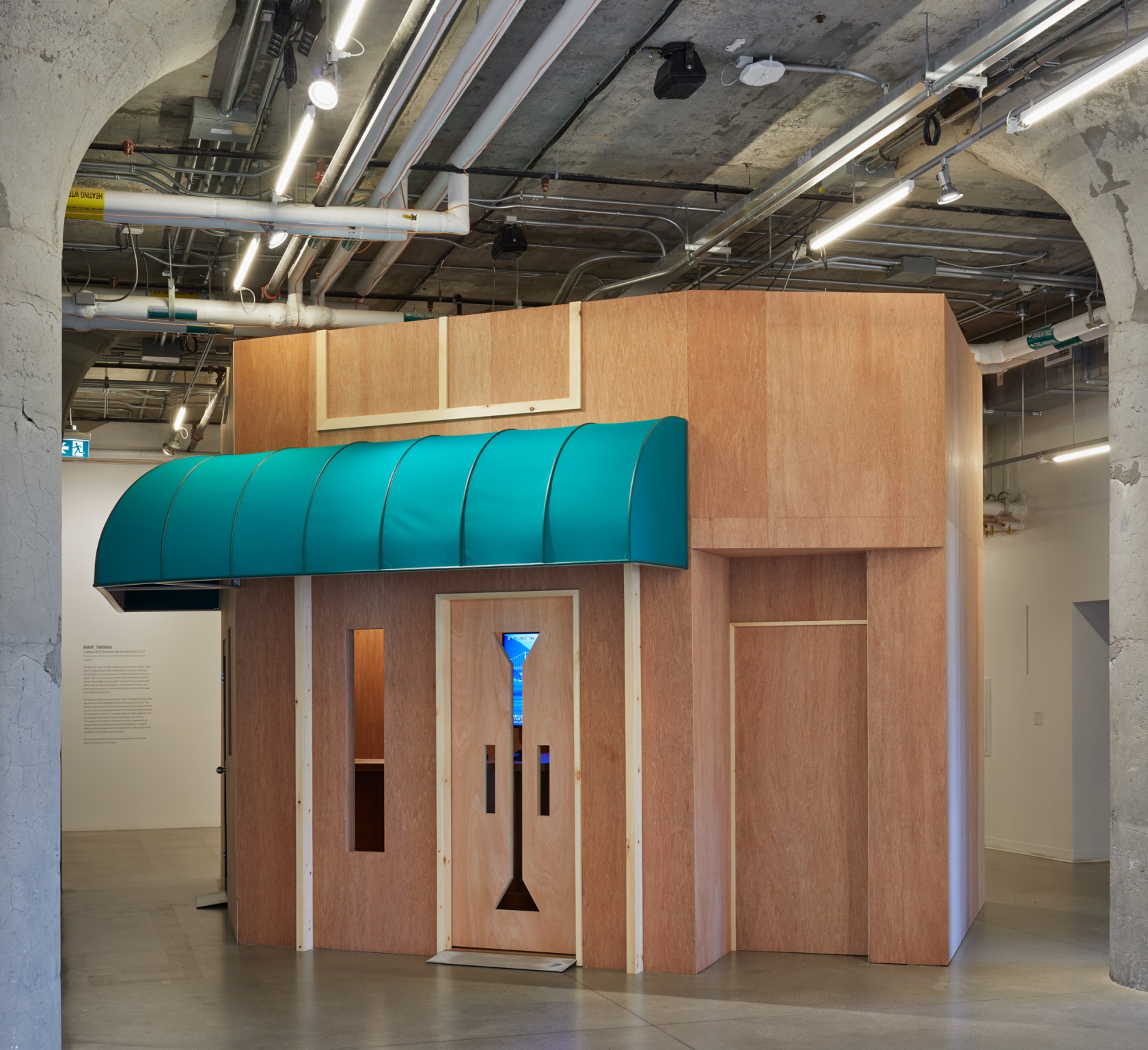 Exhibition view: Thomas Demand, HOUSE OF CARD, with Martin Boyce, Rirkrit Tiravanija, Caruso St John, MOCA, Toronto, 2022. © Thomas...