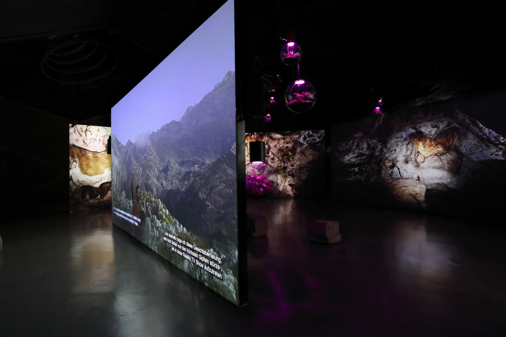 Exhibition view: Hito Steyerl, Animal Spirits, Space01, Kunsthaus Graz, Graz, 2022. © Hito Steyerl / VG Bild-Kunst, Bonn, 2022. Photo...