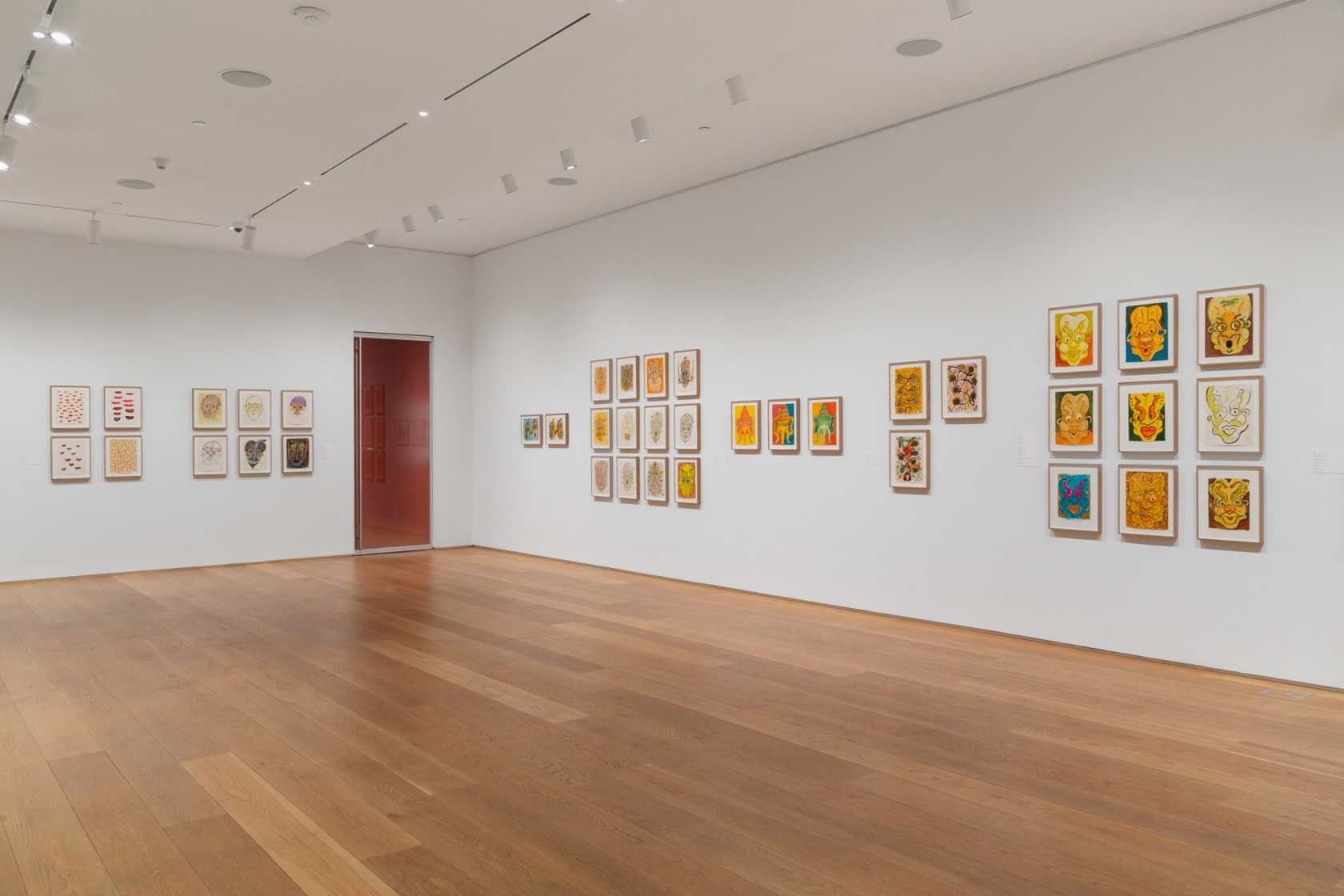 Exhibition view: Ecce Homo: The Drawings of General Idea, The Drawing Center, New York, 2022. Photo © Daniel Terna