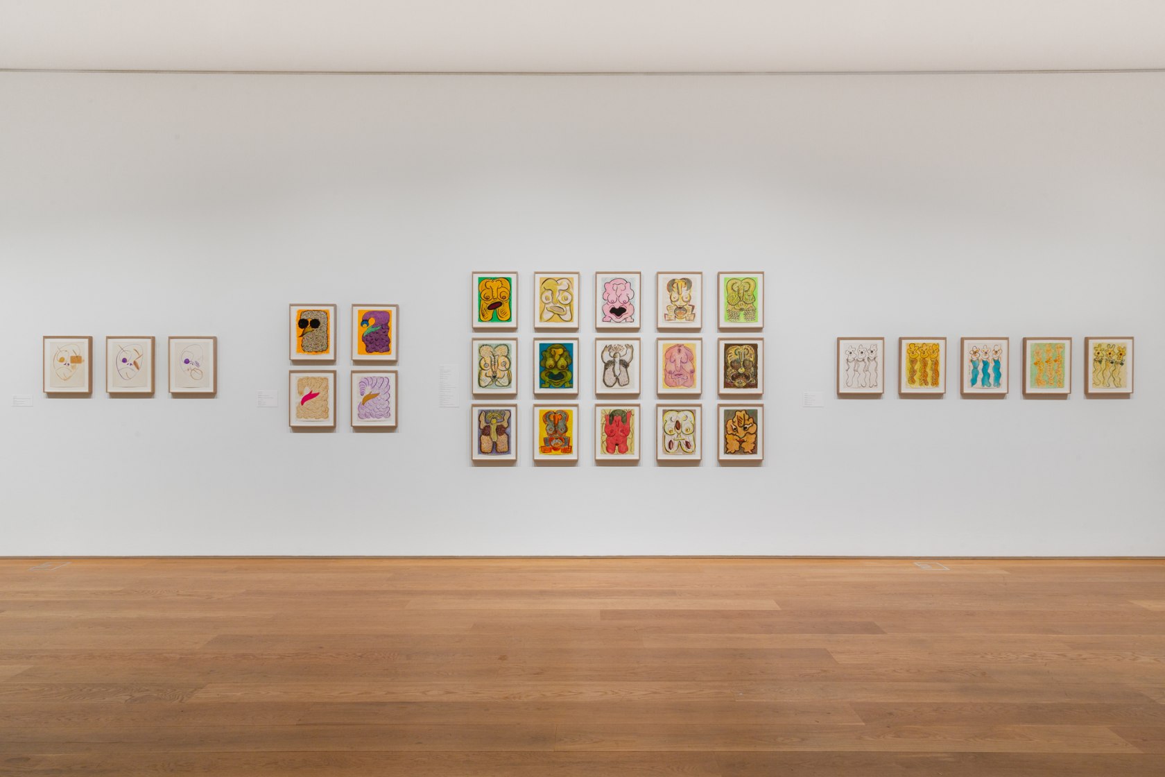 Exhibition view: Ecce Homo: The Drawings of General Idea, The Drawing Center, New York, 2022. Photo © Daniel Terna