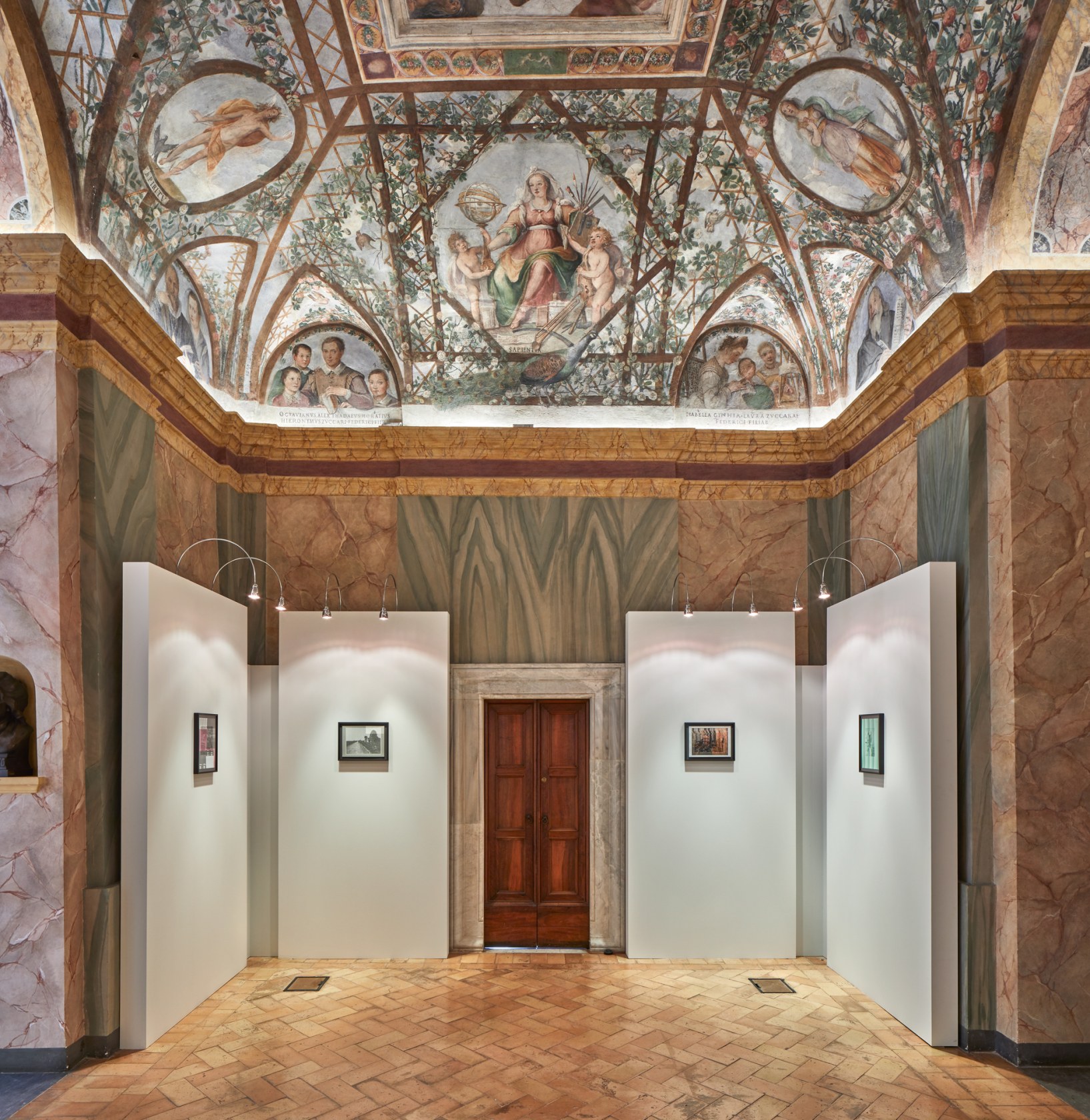 Exhibition view: Christoph Keller, Data Error – Roma Antichità, Bibliotheca Hertziana – Max Planck Institute for Art History, Rome, 2023....