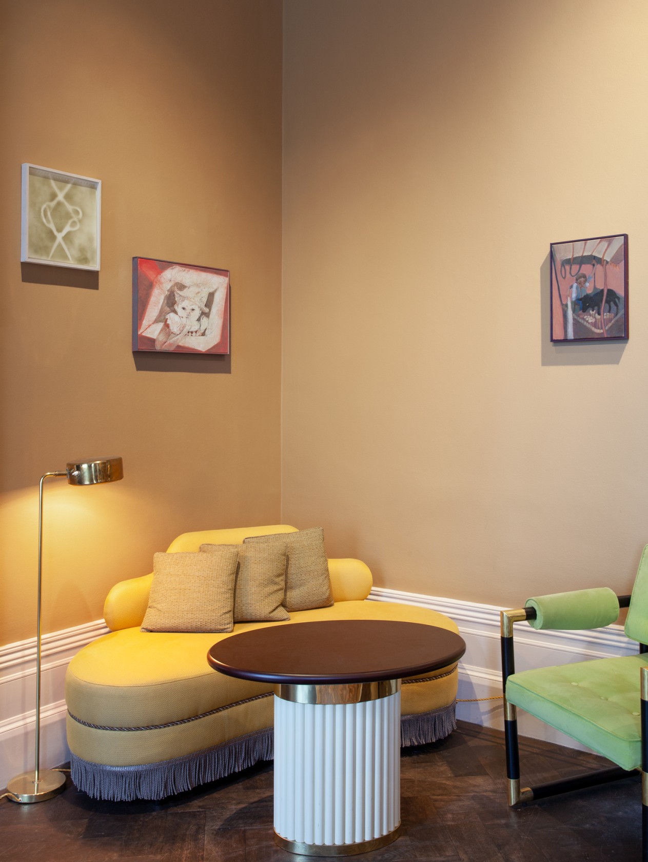 Exhibition view: Sarah Buckner, The Arts Club, London, 2023. Photo © Kate Elliott