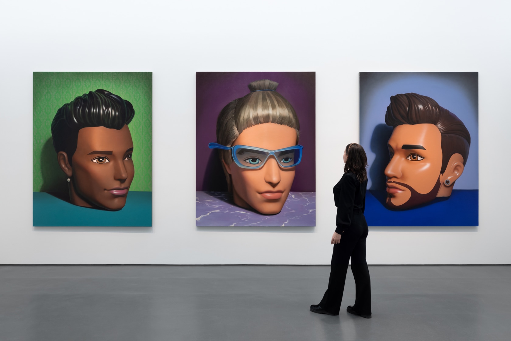 Exhibition view: Sun Yitian, Portrait, Esther Schipper, Berlin, 2023. Photo © Andrea Rossetti