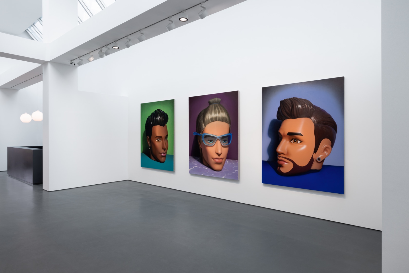 Exhibition view: Sun Yitian, Portrait, Esther Schipper, Berlin, 2023. Photo © Andrea Rossetti