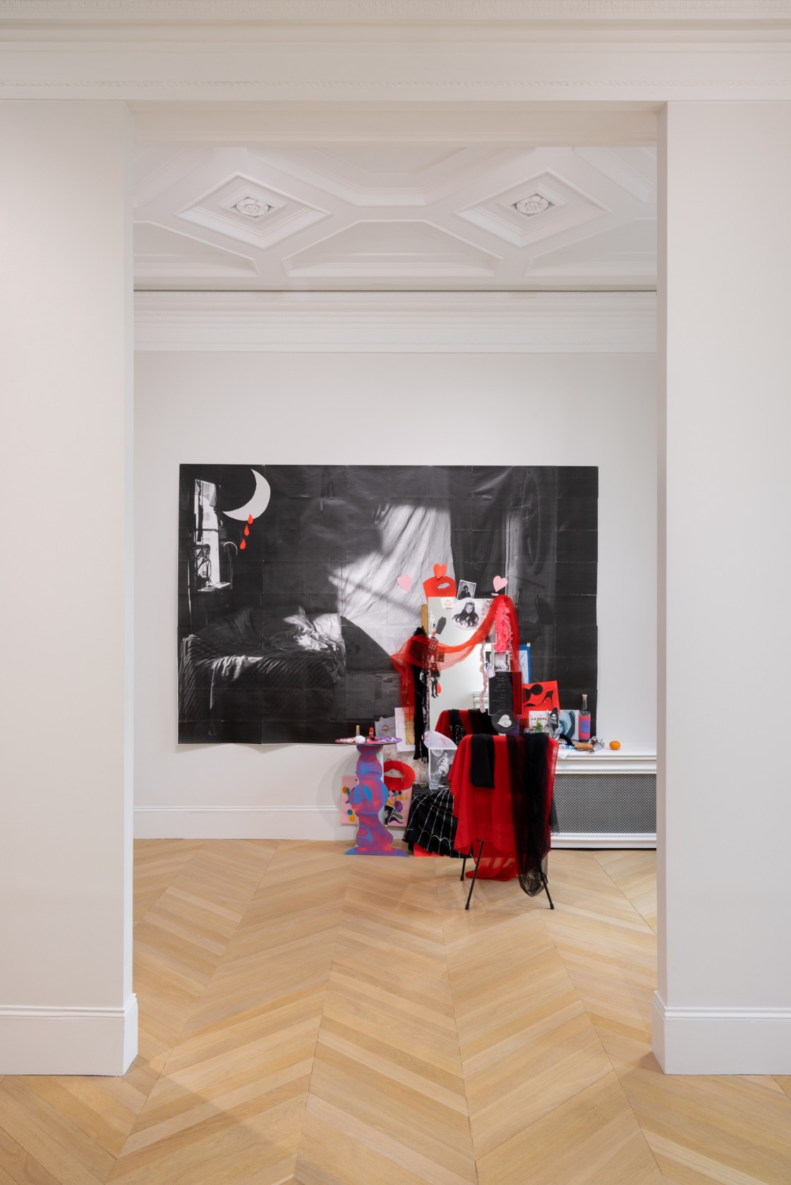 Exhibition view: Nathan Carter, Faction de Femmes, Lady Lieutenants and the Triangular Trixic Cryptical Curvy Constellation, Esther Schipper, Paris, 2023....