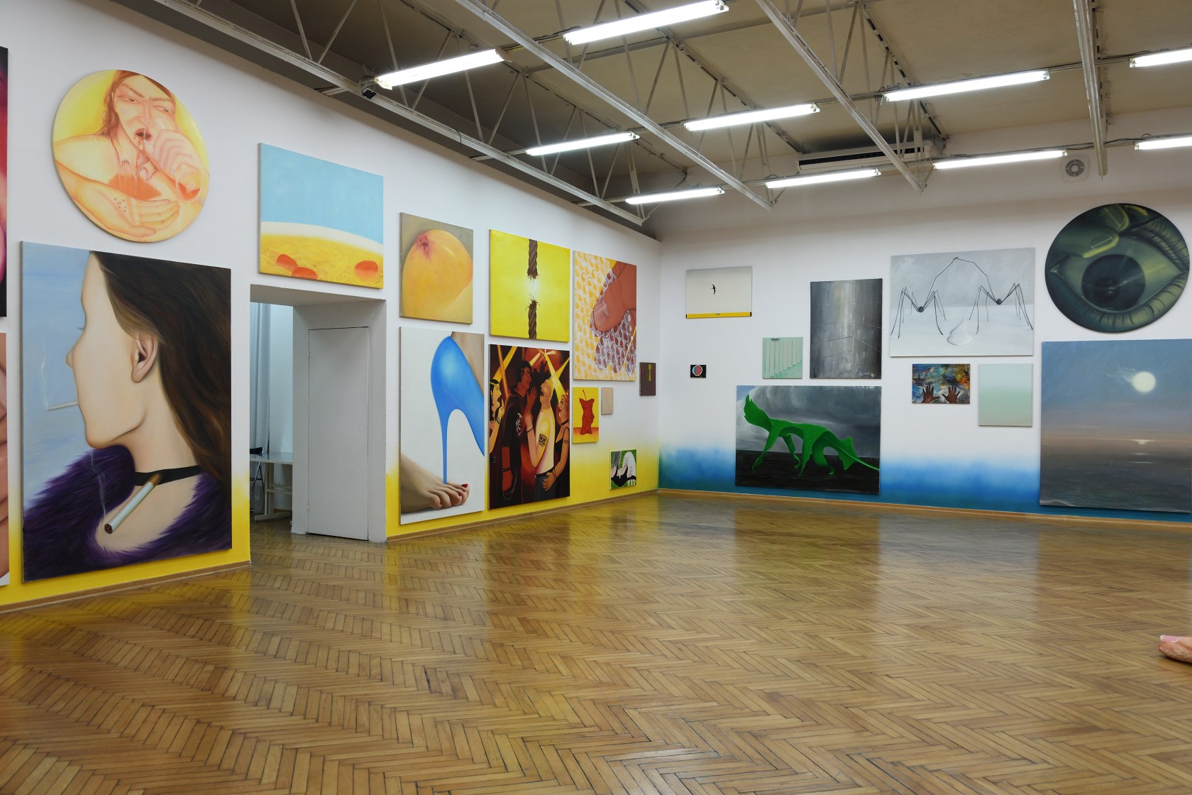 Exhibition view: Humoral Theory (with Tomasz Kręcicki and Cyryl Polaczek), BWA, Zielona Góra (2021). Photo © Karolina Spiak