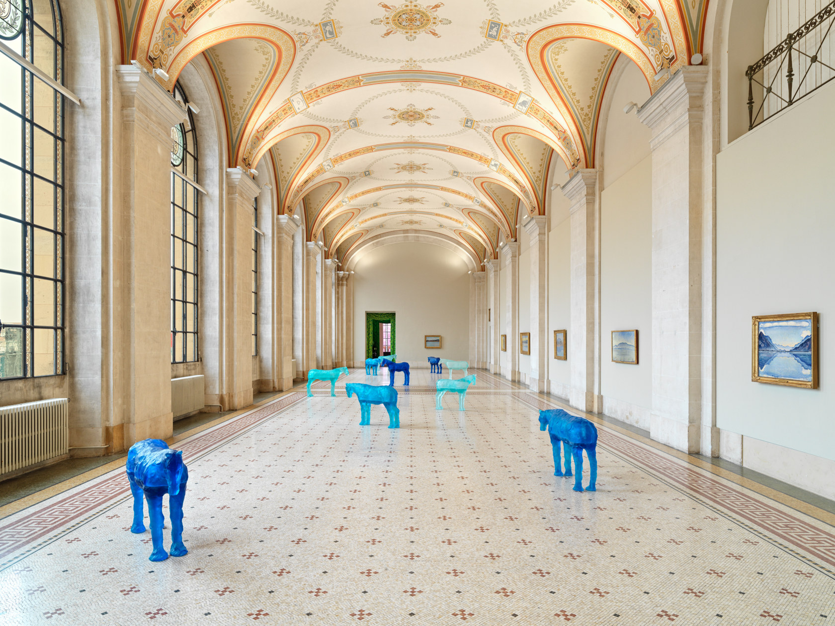 Exhibition view: Ugo Rondinone, when the sun goes down and the moon comes up, Musée d’art et d’histoire de Genève,...