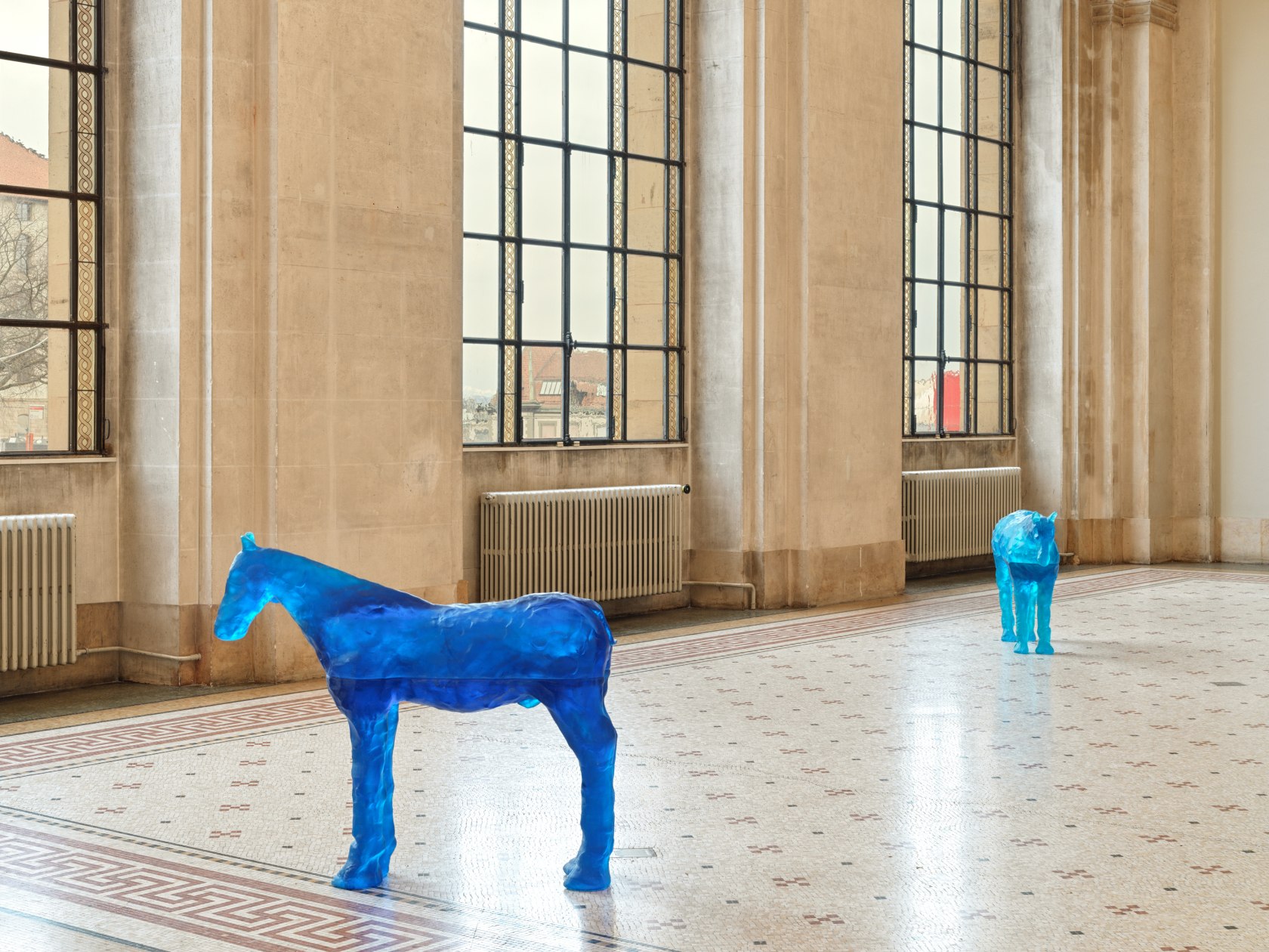 Exhibition view: Ugo Rondinone, when the sun goes down and the moon comes up, Musée d’art et d’histoire de Genève,...