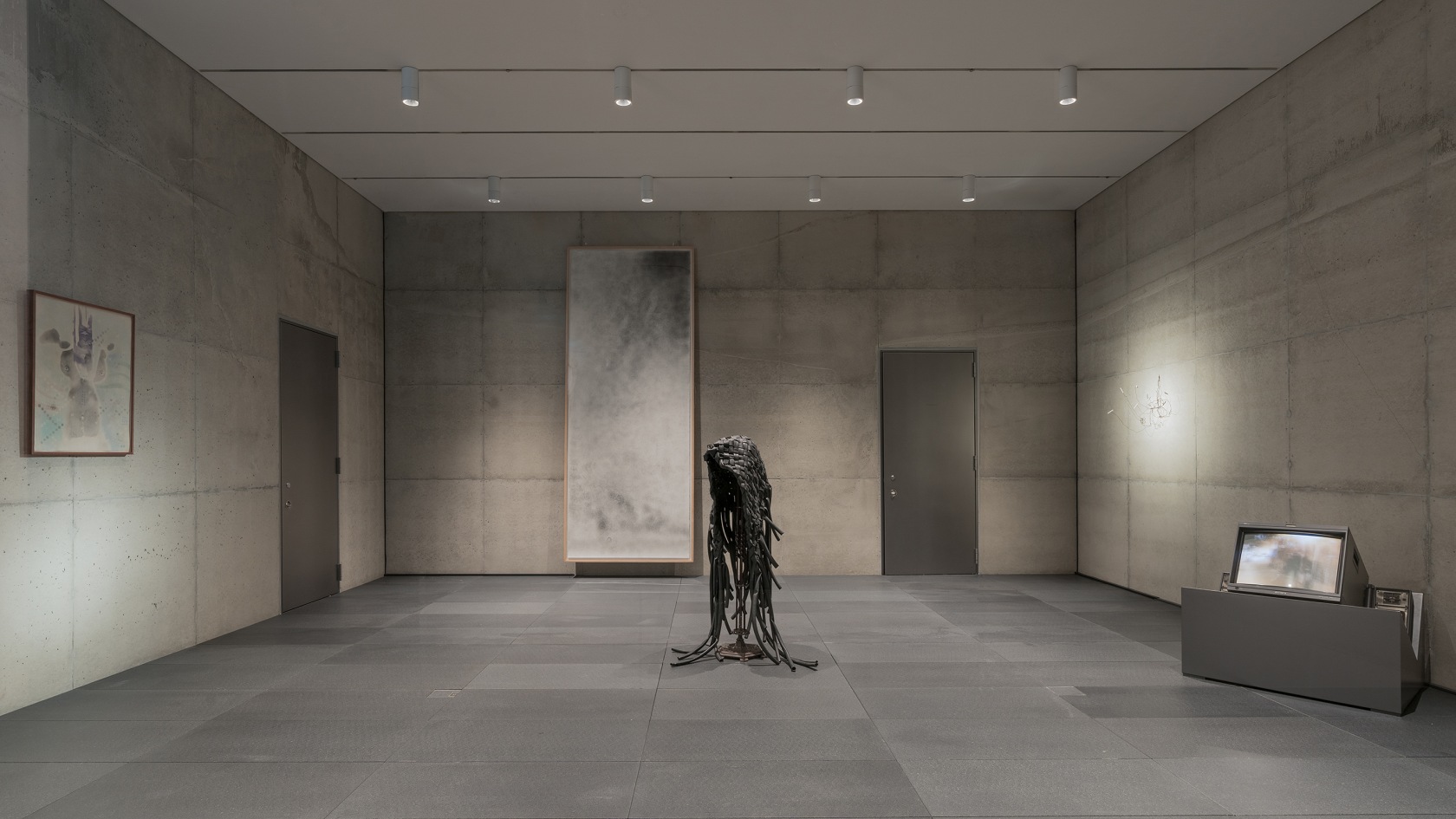 Exhibition view: Portrait of a Collection. Works from the Pinault Collection, with Dominique Gonzalez-Foerster, Anri Sala and Anicka Yi, SONGEUN...