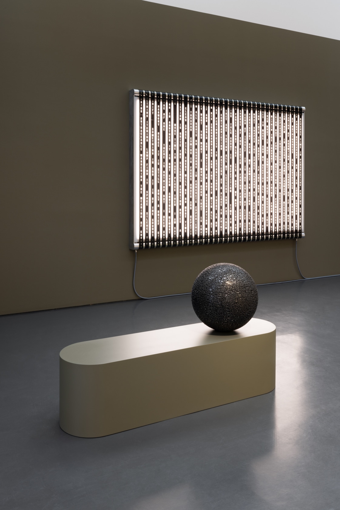 Exhibition view: Rosa Barba, They Are Taking All My Letters, Esther Schipper, Berlin, 2025. Photo: © Andrea Rossetti