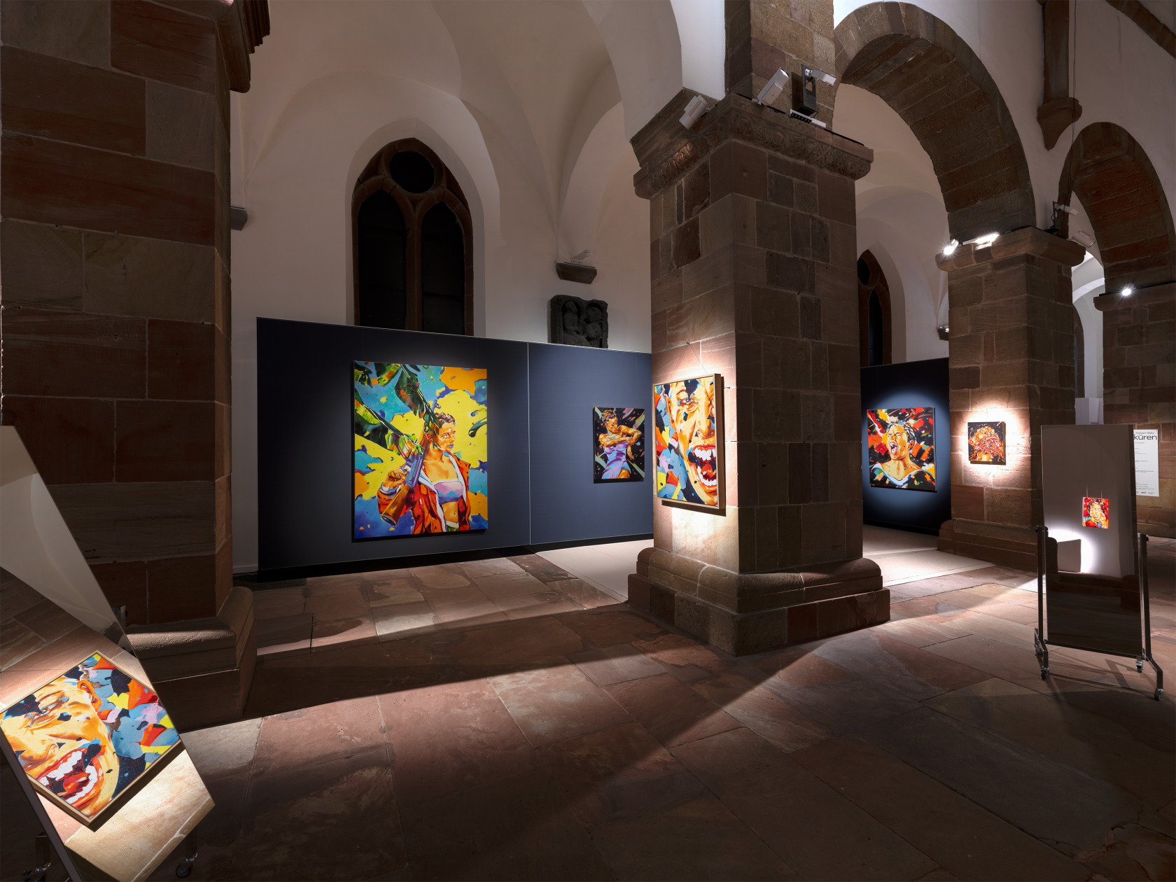 Exhibition view: Norbert Bisky, Walküren, Museum Andreasstift, Worms, 2024. Photo: © Museum Andreasstift. © the artist / VG Bild-Kunst, Bonn...