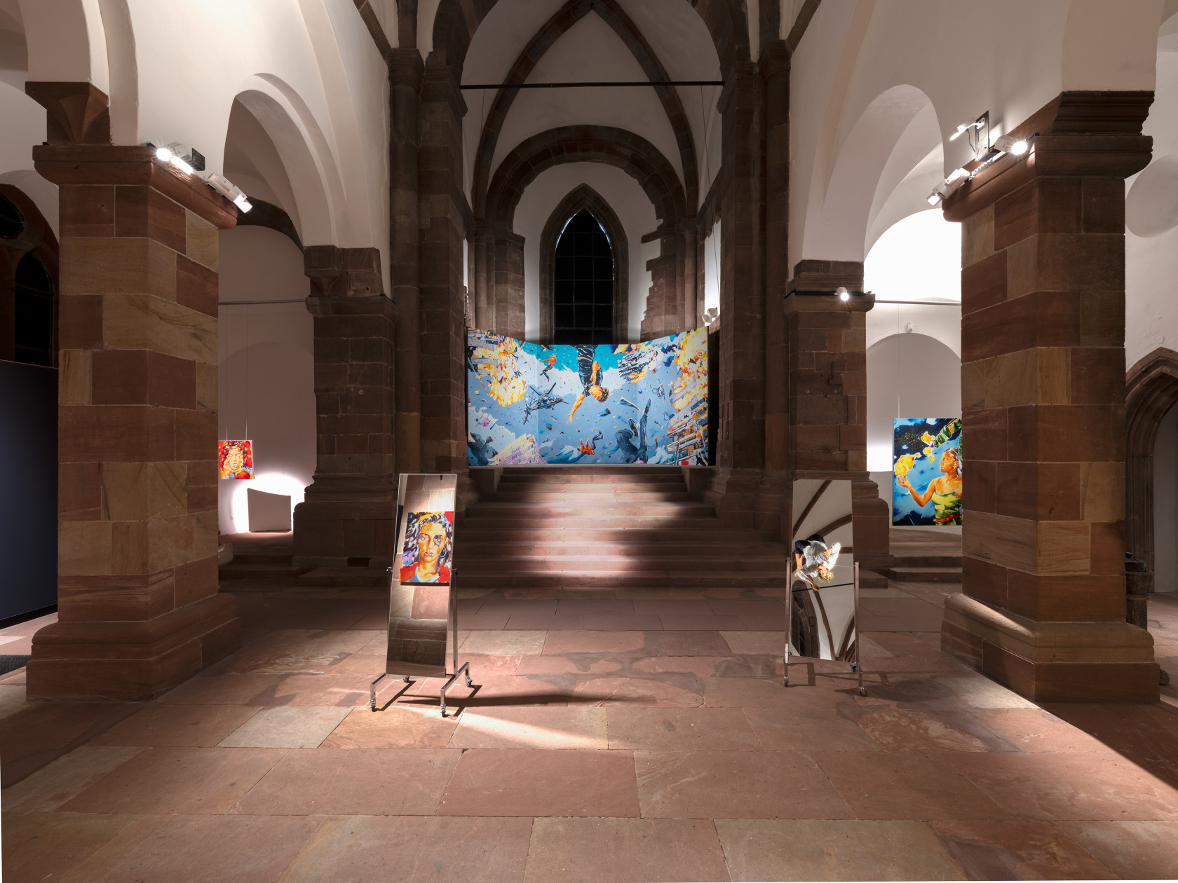 Exhibition view: Norbert Bisky, Walküren, Museum Andreasstift, Worms, 2024. Photo: © Museum Andreasstift. © the artist / VG Bild-Kunst, Bonn...