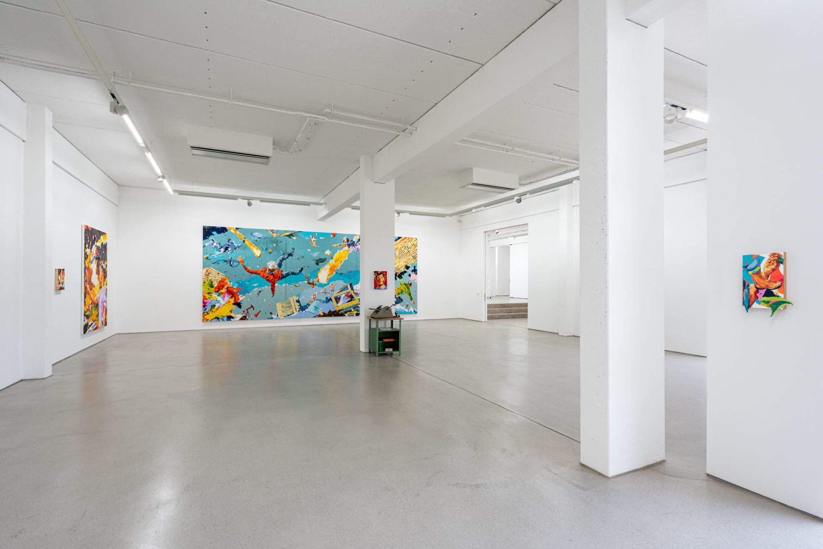 Exhibition view: Norbert Bisky, DISINFOTAINMENT, G2 Kunsthalle, Leipzig, 2021. © G2 Kunsthalle. © the artist / VG Bild-Kunst, Bonn 2025