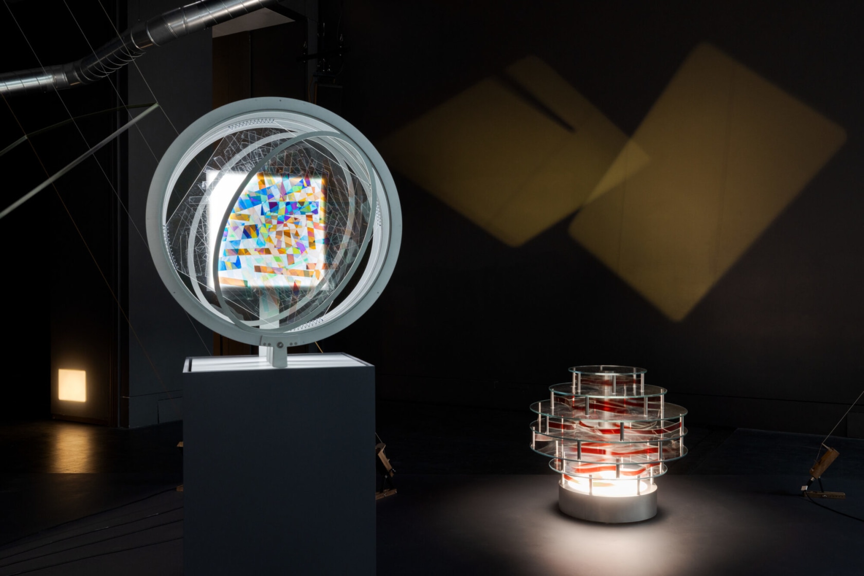 Exhibition view: Rosa Barba, The Ocean of One’s Pause, Kravis Studio, The Museum of Modern Art, New York, 2025. ©...