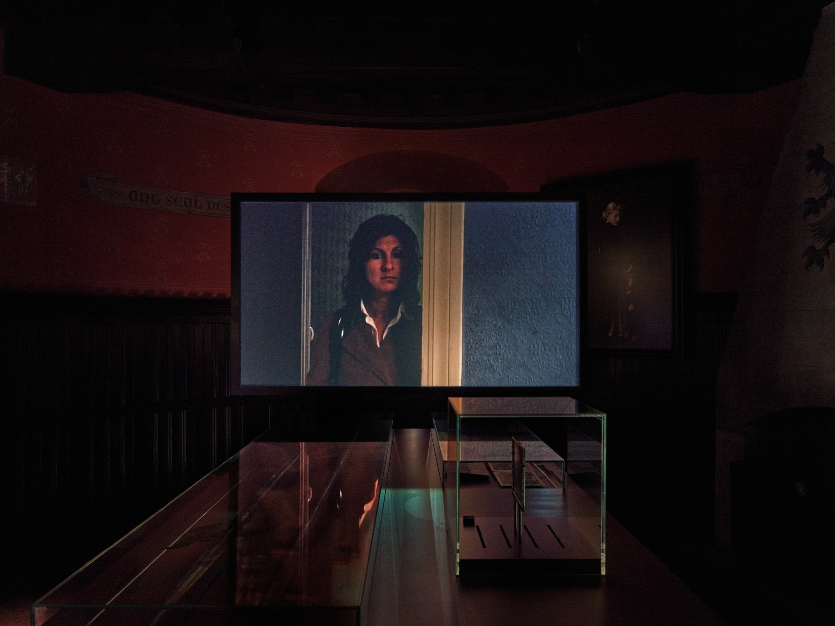 Exhibition view: David Claerbout, At the window / Feel the heartbeat of history, Gaasbeek Castle, Lennik, 2025. Photo © Alex...