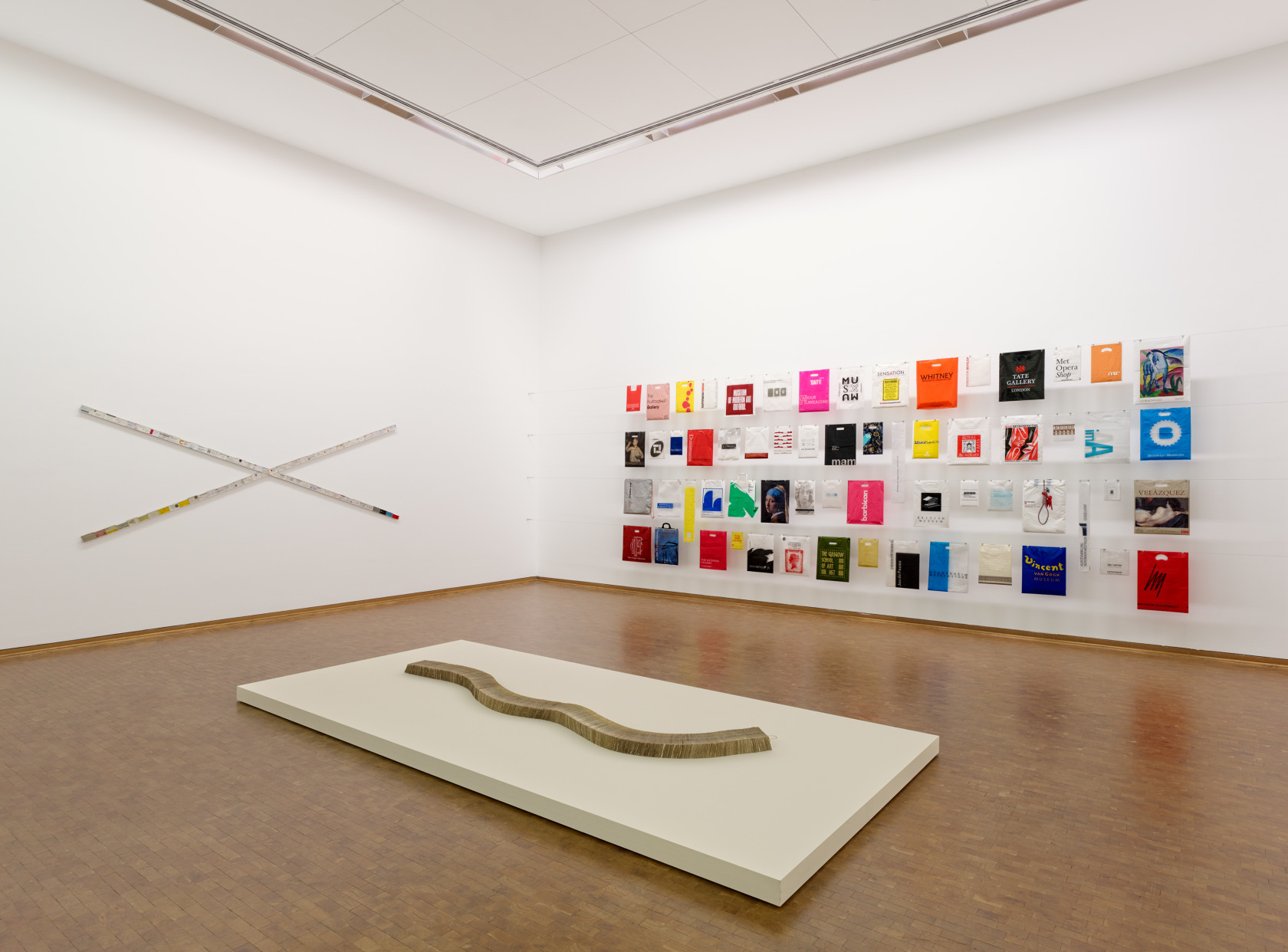 Exhibition view: Jac Leirner, 2019 Wolfgang Hahn Prize, Museum Ludwig, Cologne, 2019. Photo © Gesellschaft für Moderne Kunst am Museum...