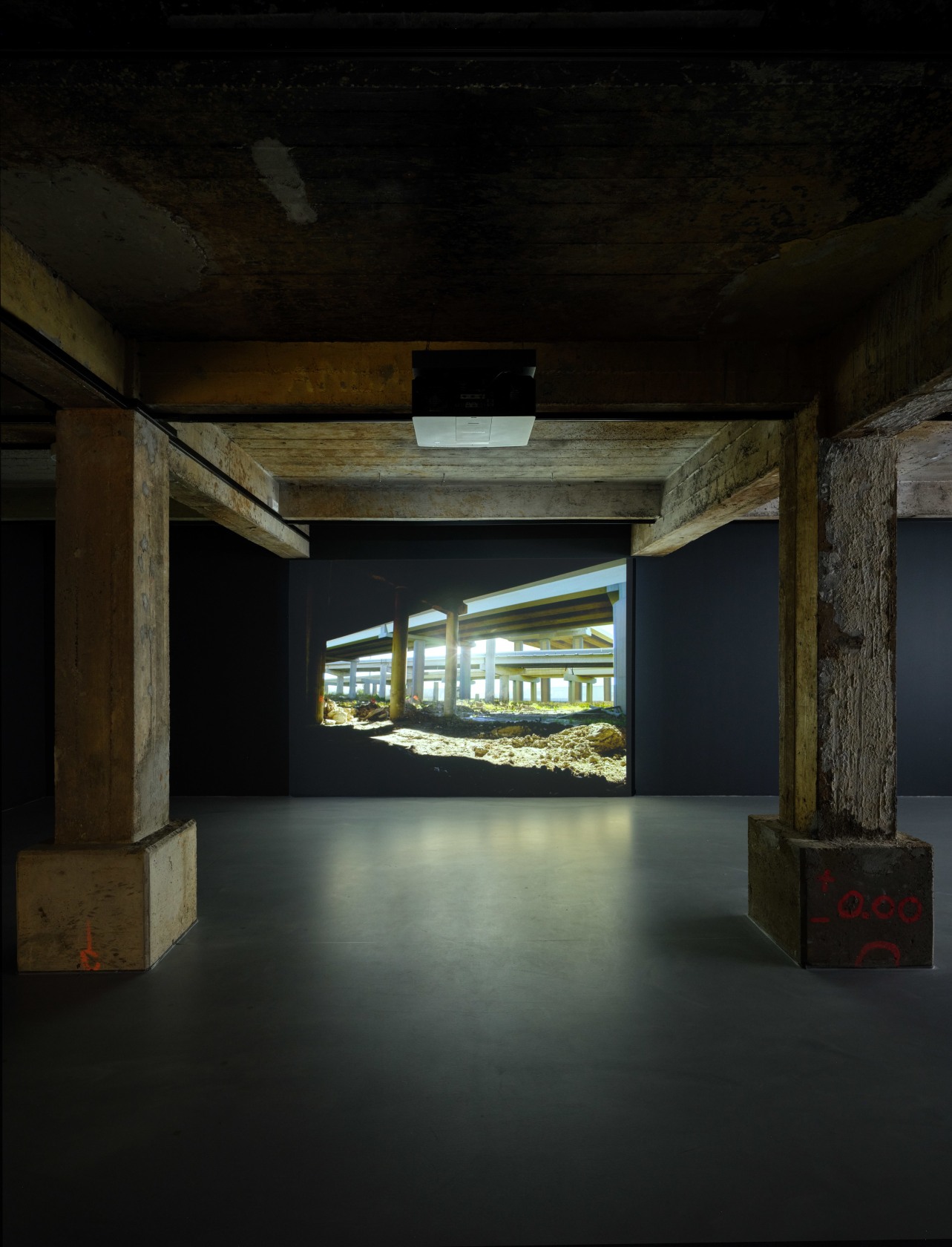 Exhibition view: David Claerbout, Five Hours, Fifty Days, Fifty Years, Konschthal Esch⁠, Luxembourg, 2025. © Konschthal Esch, photo Christof Weber