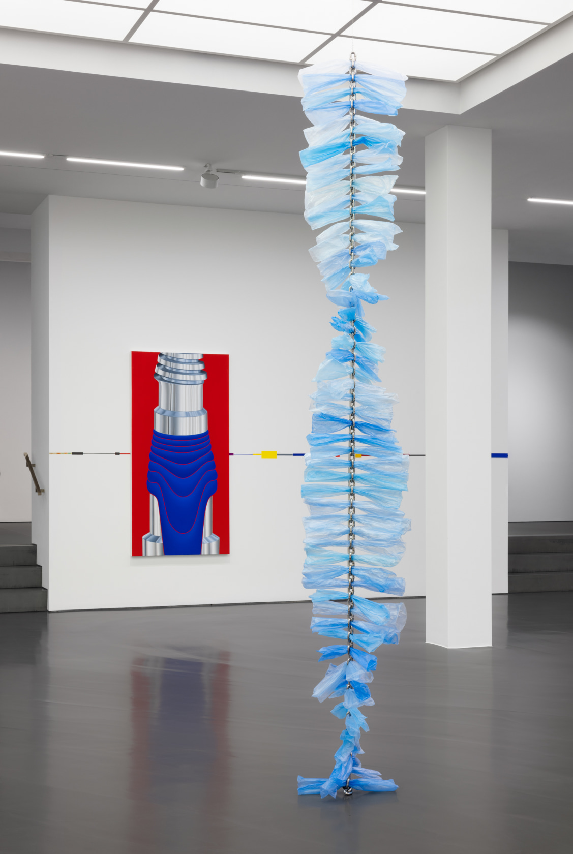 Exhibition view: Jac Leirner and Rafa Silvares, Ensemble, Esther Schipper, Berlin, 2025. Photo © Andrea Rossetti