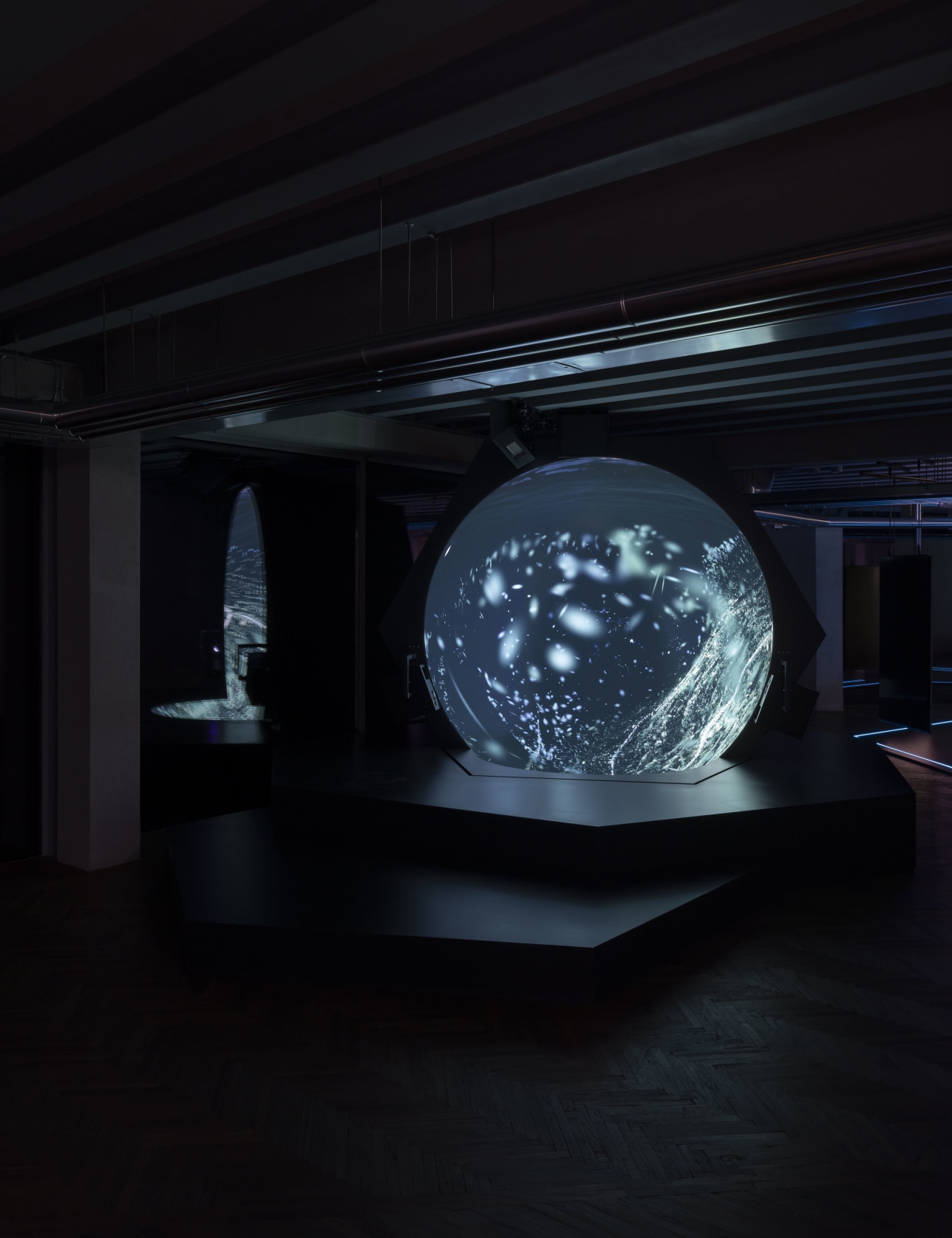 Exhitbition view: Hito Steyerl, The Island, Osservatorio Fondazione Prada, Milan, 2025. Photo © Andrea Rossetti