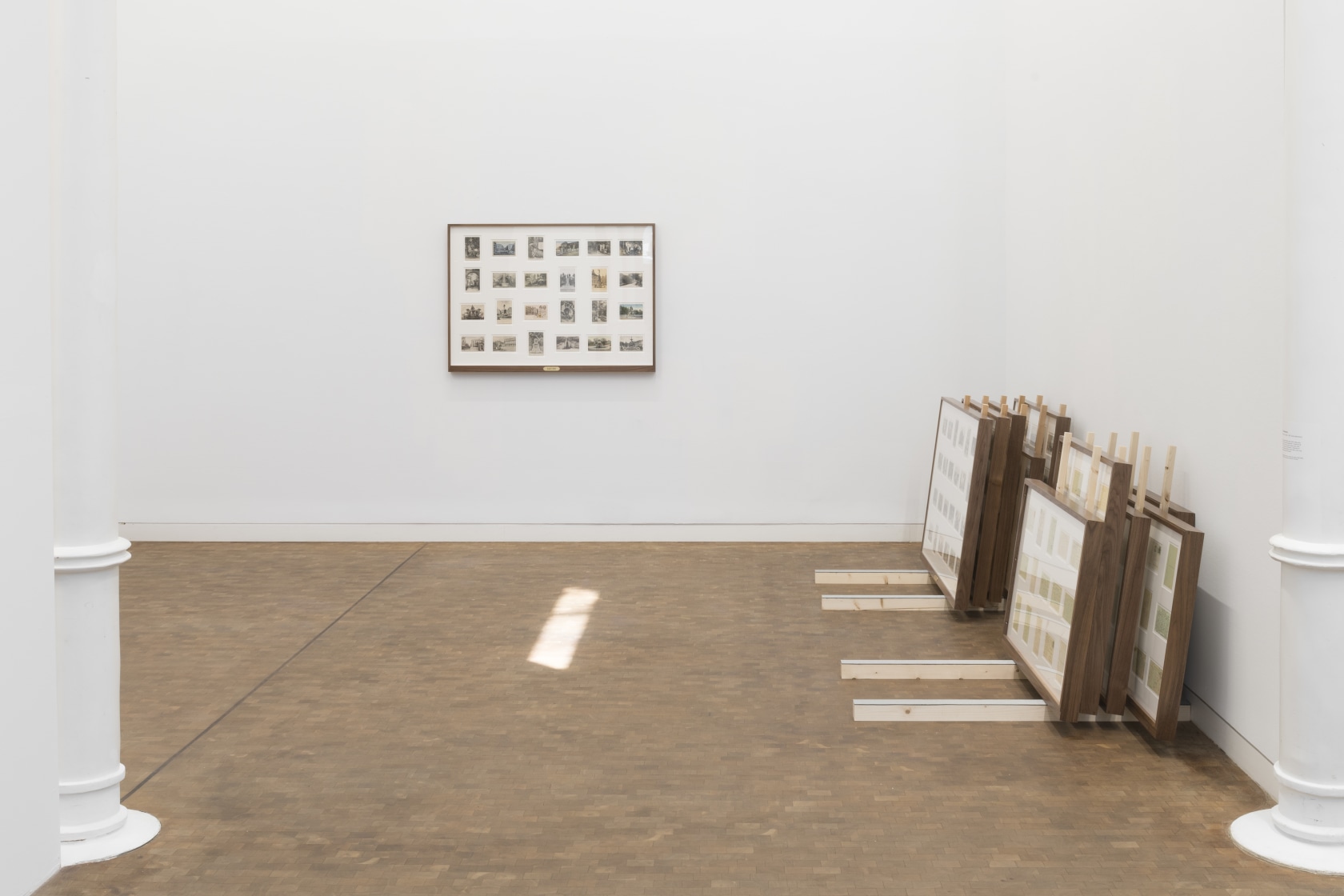 Exhibition view: Saâdane Afif, The Fountain Archives and Beyond…, Fundació Antoni Tàpies, Barcelona, 2021. Photo © Fundació Antoni Tàpies